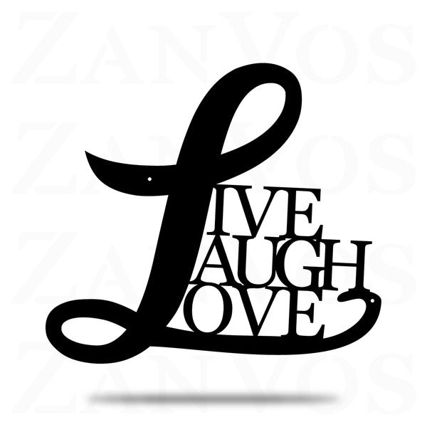 Cursive Live Laugh Love - ZanVos
