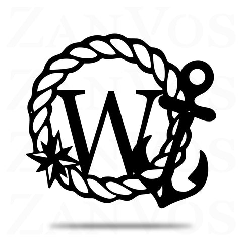 Anchor Monogram Initial