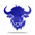 Bison Head Metal Art