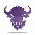Bison Head Metal Art