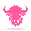 Bison Head Metal Art