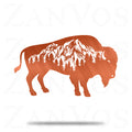 Bison Mountain Metal Art