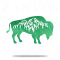 Bison Mountain Metal Art