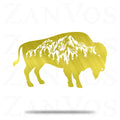 Bison Mountain Metal Art