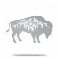 Bison Mountain Metal Art