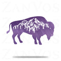 Bison Mountain Metal Art