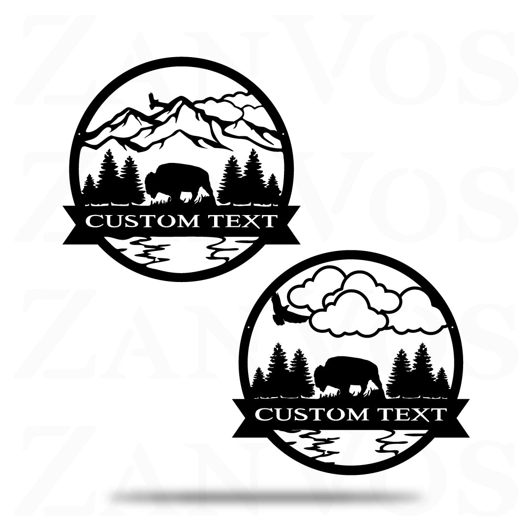 Bison Outdoor Monogram - ZanVos