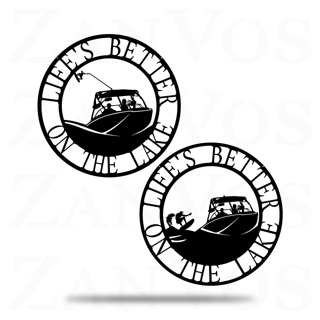 Surfer Outdoor Monogram Customized Metal Signs, Custom Metal Sign, Custom Signs, Metal Sign