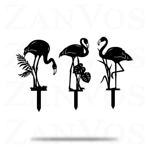 Paquet de 3 piquets Flamingo 