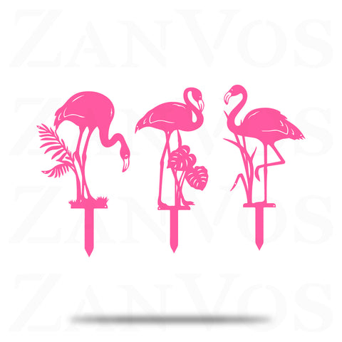 Paquet de 3 piquets Flamingo 