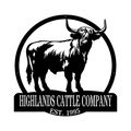 Highland Cow Monogram