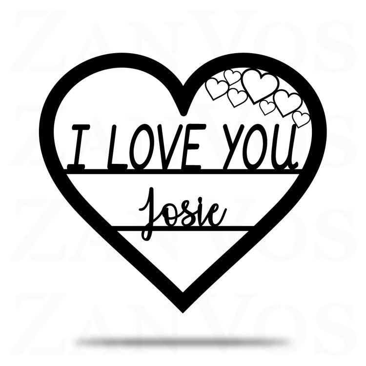 I Love You Monogram - ZanVos