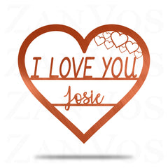I Love You Monogram - ZanVos