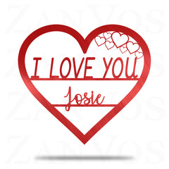 I Love You Monogram - ZanVos