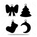 Mixed Ornaments - Set of 4