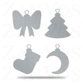 Mixed Ornaments - Set of 4
