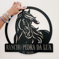Letrero personalizado de rancho de caballos