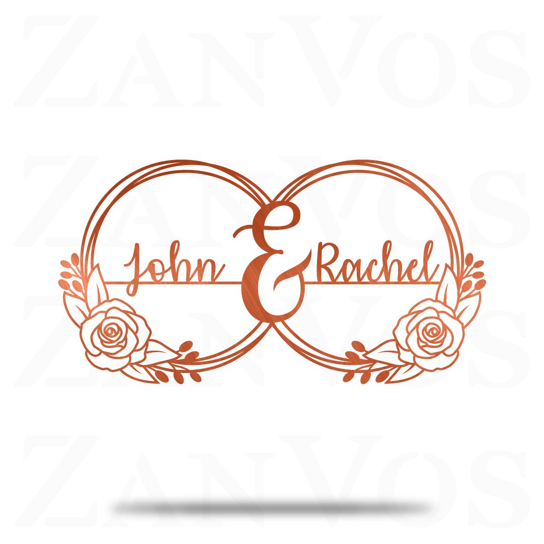 Monogram With Roses Rose Vine Monogram - ZanVos