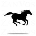 Running Horse Metal Art