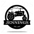 Monograma de tractor vintage