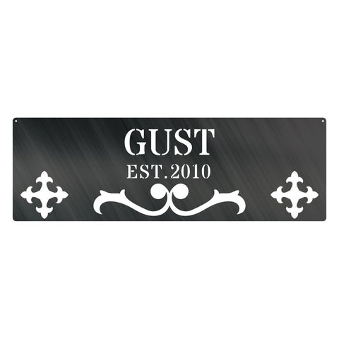Name EST Metal Monogram