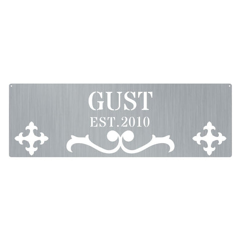 Name EST Metal Monogram
