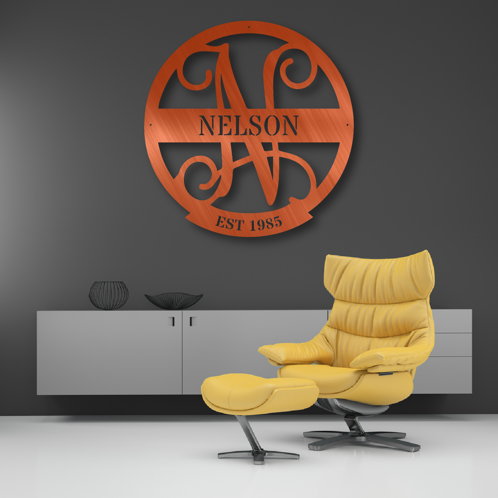 Monogramme du nom de famille