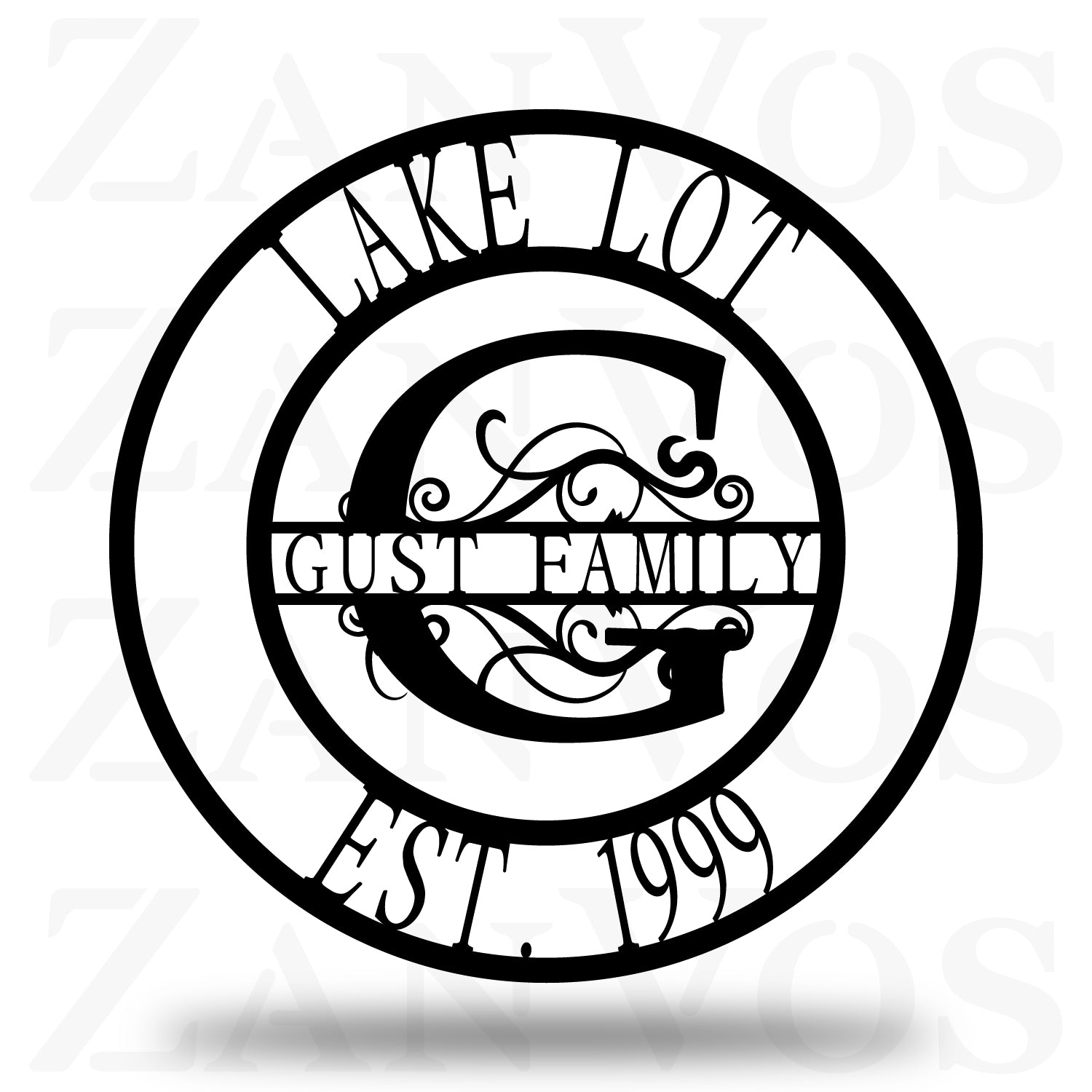 Ultimate Swirl Monogram - ZanVos