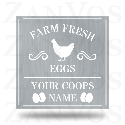 Farm Fresh Eggs Monogram