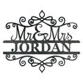 Monograma en espiral de Mr & Mrs