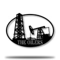 Monograma de plataforma petrolera