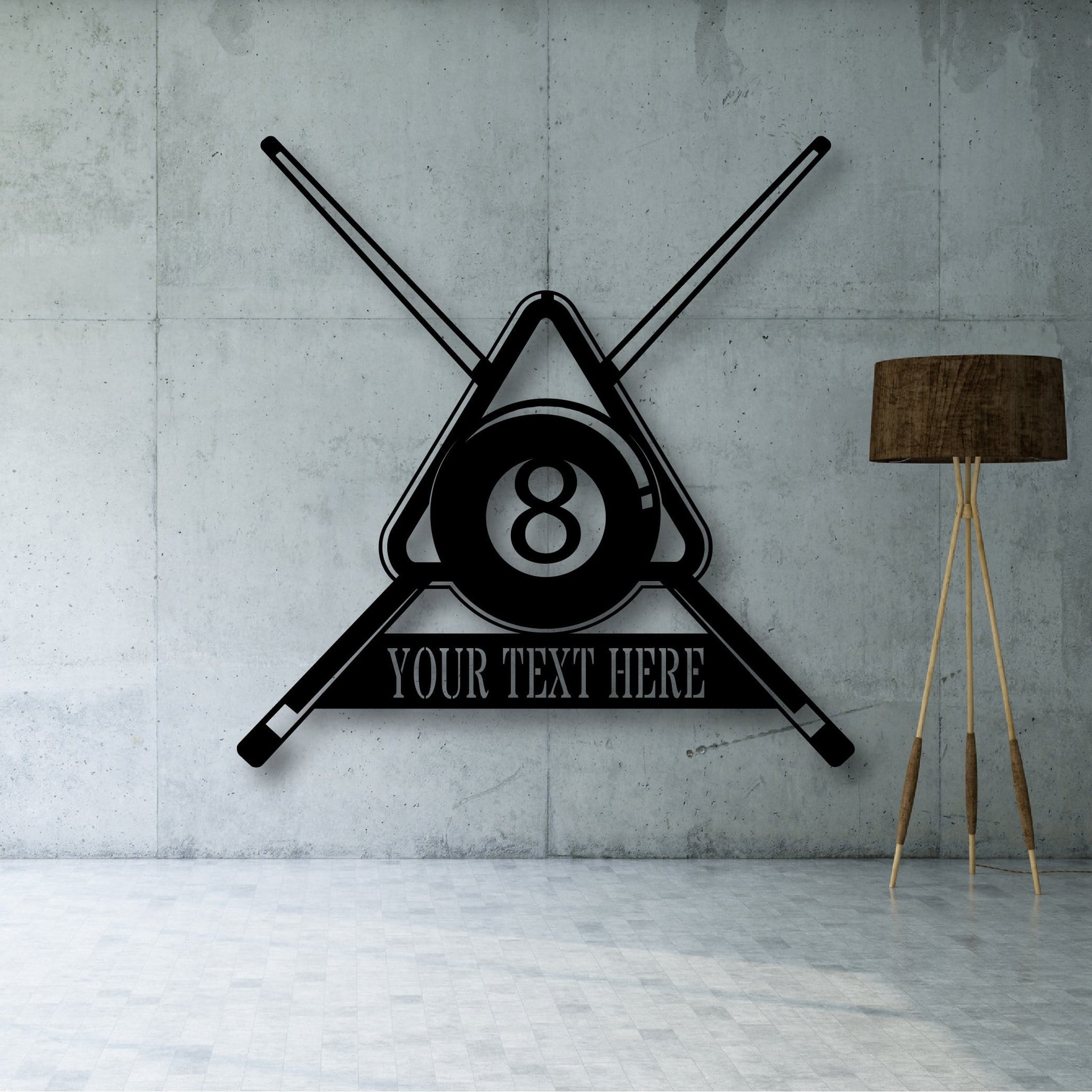 Motor Pool Monogram Pool Table Monogram - ZanVos