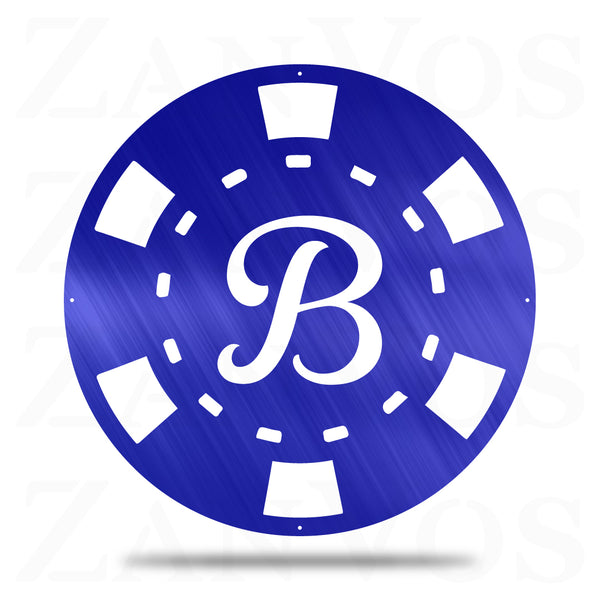 Poker Chip Monogram V1 - ZanVos