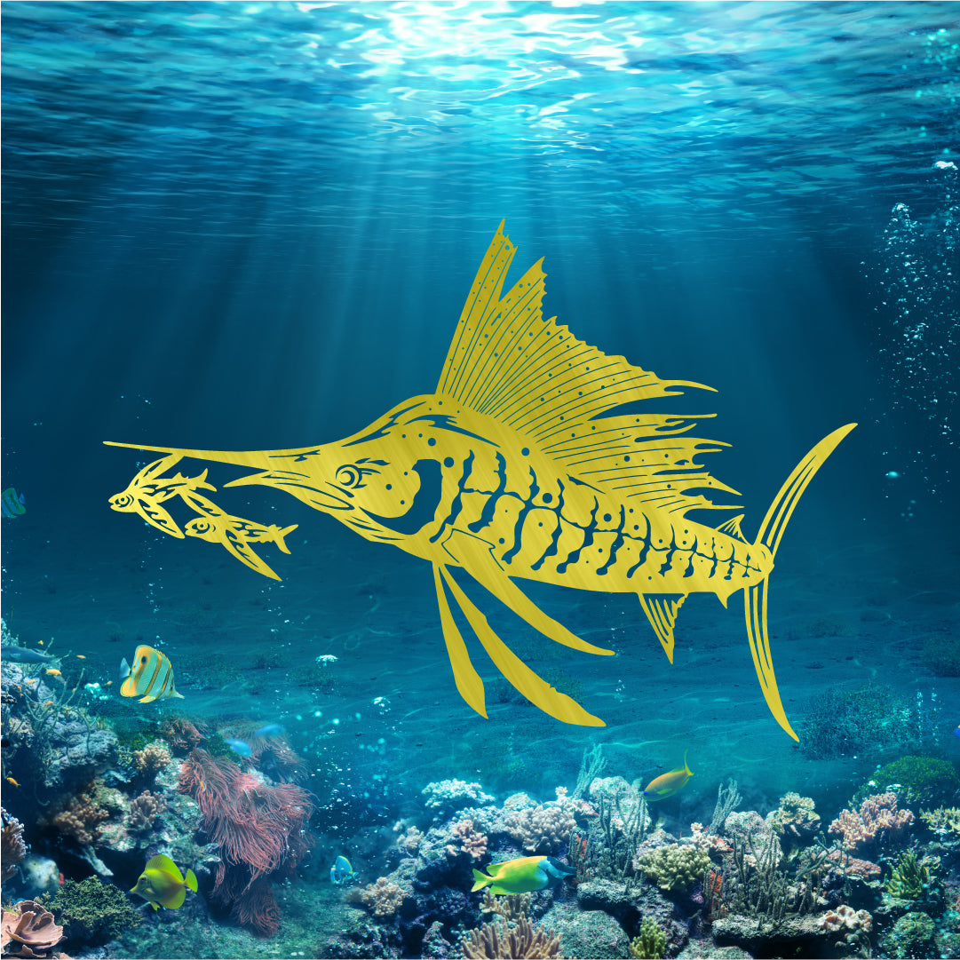 Sailfish Chasing Flying Fish - ZanVos
