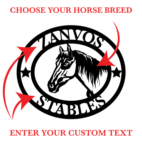 Horse Breed Monogram