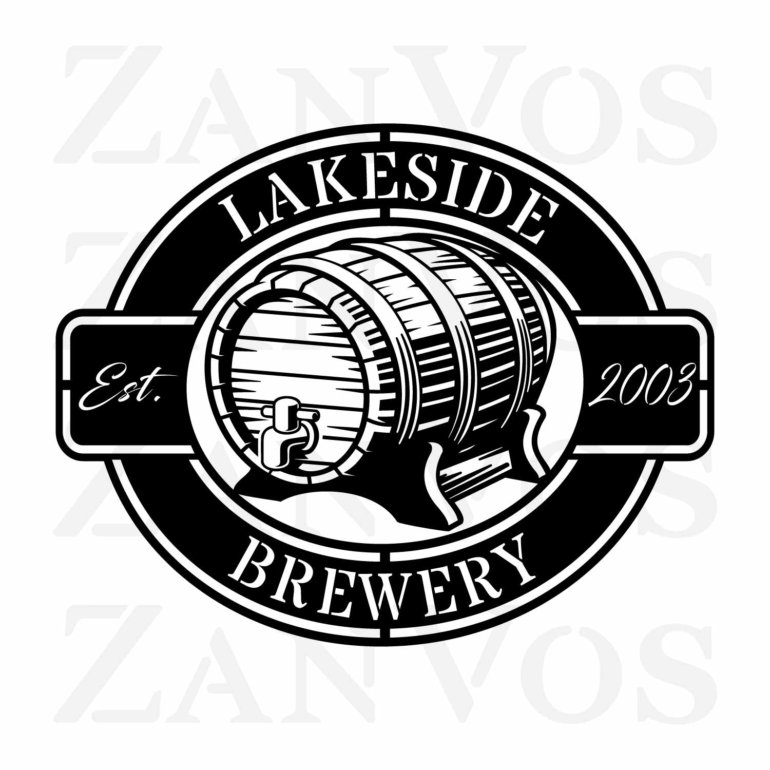 Beer Keg Monogram - ZanVos