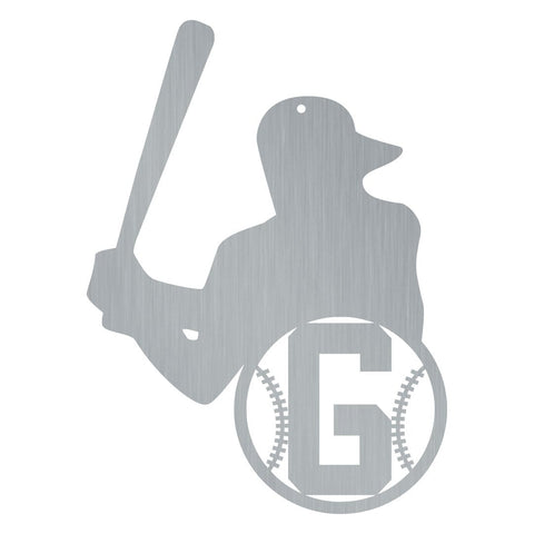 Initial Baseball Monogram