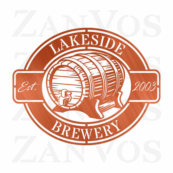 Beer Keg Monogram - ZanVos