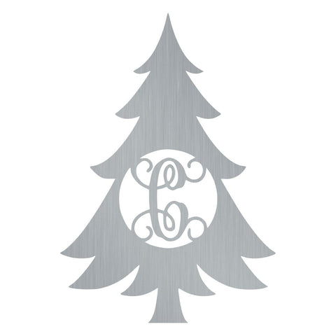 Initial Christmas Swirl Monogram