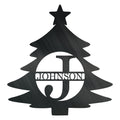 Monogramme initial de l'arbre de Noël
