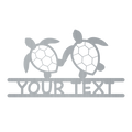 Monogramme de deux tortues