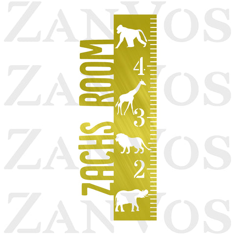 Zoo Animals Growth Chart